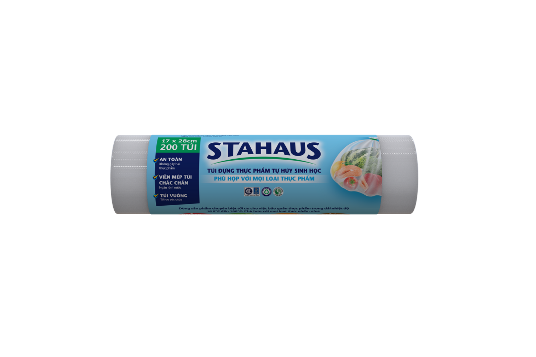 Túi đựng thực phẩm THSH STAHAUS 17x28cm cuộn 200 túi